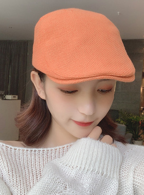 帽子女鸭舌帽男女大头帽春夏户外亚麻特薄防晒帽文艺青年帽前进帽