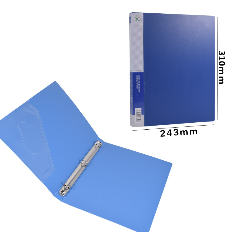新鹏宇文件夹塑料25mm背宽小三孔