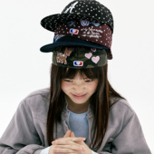 小马平檐帽反戴款 tmv韩国小众设计师同款 星星印花棒球帽女