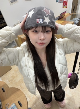 25秋冬字母翅膀星星刺绣拼接百搭棒球帽多款