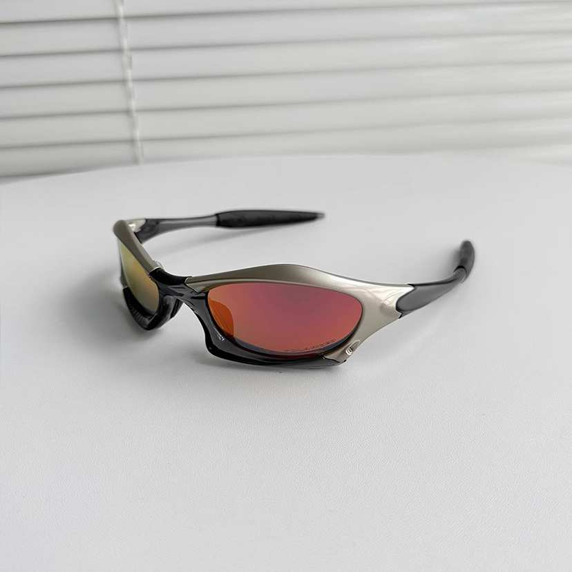 thumbnail for Y2K future technology wind sunglasses polarized steampunk street rock concave shape sunglasses ins neutral cool