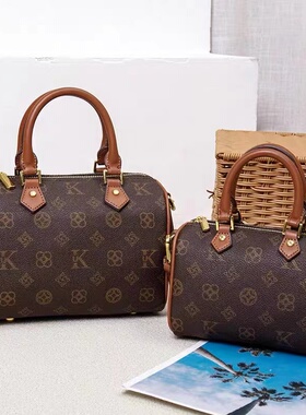 涤纶毛绒包包路易双根软把青年挖袋希奴尔疯狂促销轻奢复古斜挎