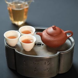 宜兴紫砂九瀚艺术大朴布隐系列黑骨烧全手工制寂光135ml内推球孔