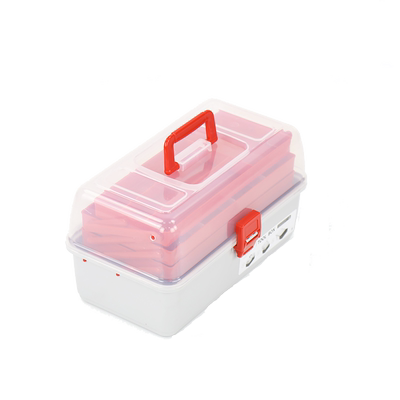 三层折叠加厚乐高儿童美术工具箱