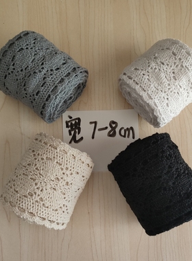 两排花米色棉线花边辅料DIY直边拼接鞋材桌布拖鞋镂空蕾丝面料