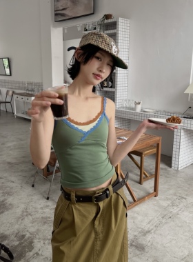 Esu 原创设计 2026夏季工装半身裙女 翻边直筒纯棉休闲百搭长裙