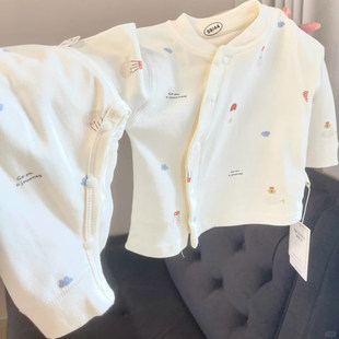 婴儿衣服宝宝内衣套装新生纯棉套装秋衣秋裤贴身婴幼儿冬装分体类