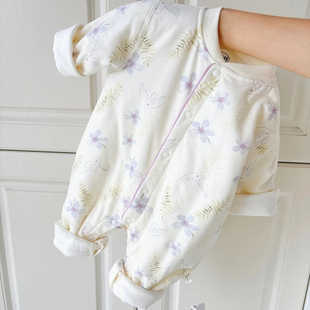 40克夹棉婴儿衣服宝宝棉服家居服连体衣婴幼儿春季加厚冬装保暖类