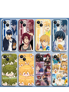 Free!男子游泳部周边七濑遥橘真琴松冈凛叶月渚手机壳适用于苹果12华为荣耀70小米红米k60OPPO真我Q3iPhone14