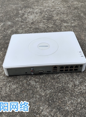 二手POE供电监控主机海康威视H.264网络硬盘录像机DS-7108N-F1/8P