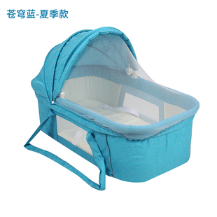新新生儿婴儿睡篮床床中床夏可折叠便携式 车载宝宝摇篮手提篮带厂