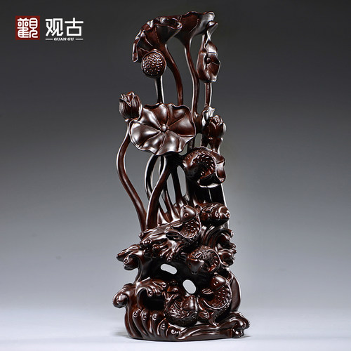黑檀木雕年根雕电视柜公司红木