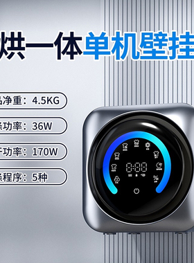 全自动内衣裤袜子专用迷你小型洗衣机杀菌壁挂滚筒洗烘干专用