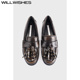 WILLWISHES 474 女平底乐福单鞋 王玎设计秋季 小众复古流苏小皮鞋