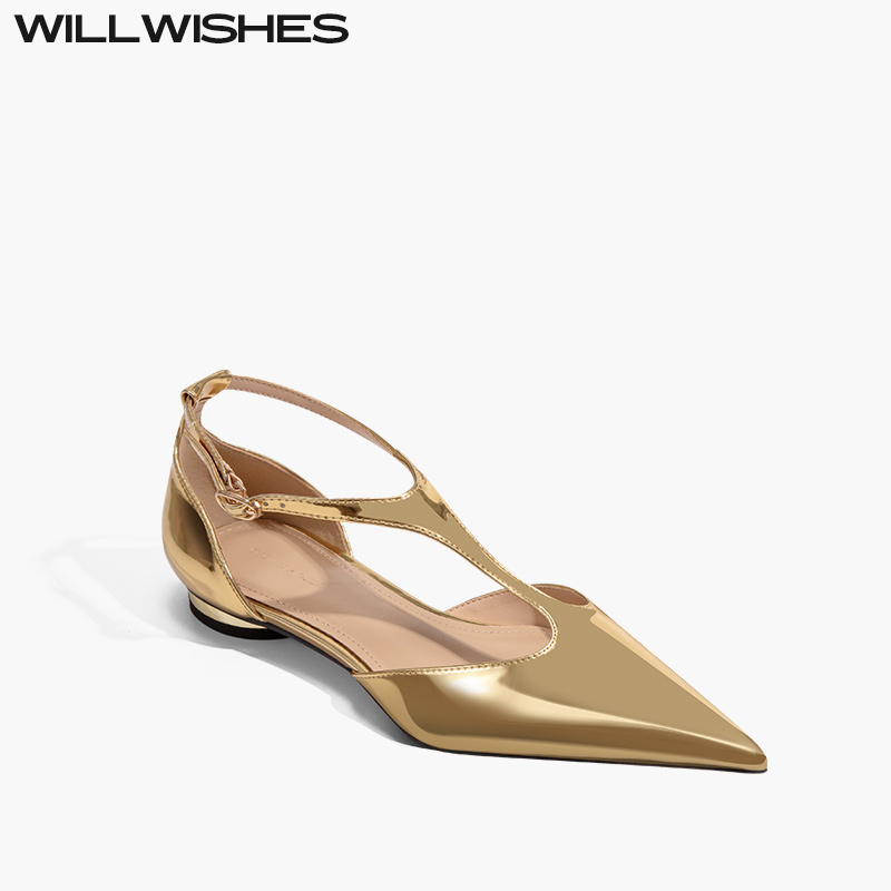 WILLWISHES原创时尚浅口平底鞋