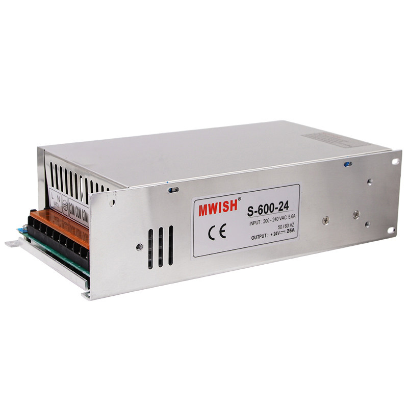 深圳明纬SE/S-600W-12V50A工业开关电源24V25A直流DC36V48V大功率