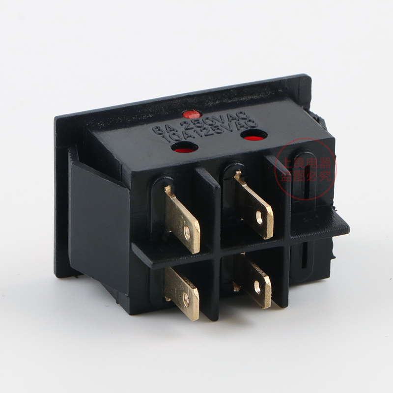 砂轮机开关/船型翘板开关 HJ3-10/2   面板尺寸:41*26mm