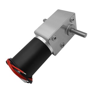 5882-50ZY蜗杆双轴直流大扭矩减速电机低速调速正反转马达12V24V