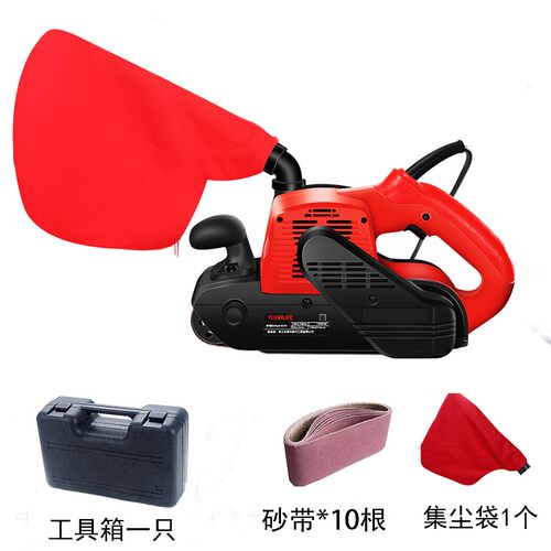 砂带机砂带小型台式抛光机手提式沙带机木工平面金属打磨砂光坦克