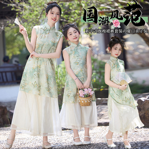 新中式女童旗袍连衣裙夏季新款