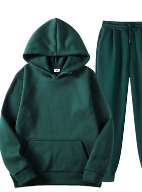 连帽卫衣欧美套装男士休闲