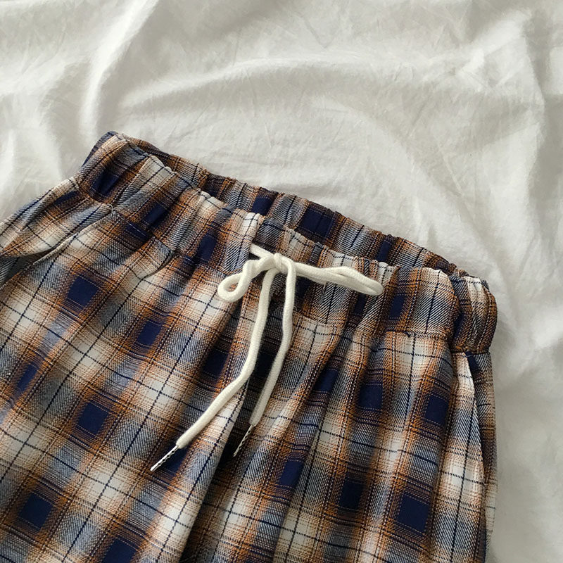 爱依服美迹复古格子休闲长裤2020新款夏季女装韩版ins百搭高腰显在类目 女装/女士精品, 裤子, 休闲裤中 - 来自Buy2taobao.com提供专业的淘宝代购服务