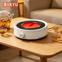 Rikyu利休日式迷你电陶炉煮茶家用玻璃壶养生小型电热炉煲药泡茶