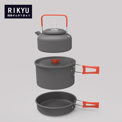 Rikyu日本利休户外水壶套锅
