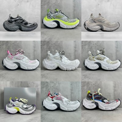 巴黎风复古做旧6XL老爹鞋男女情侣厚底增高低帮运动系带休闲潮鞋