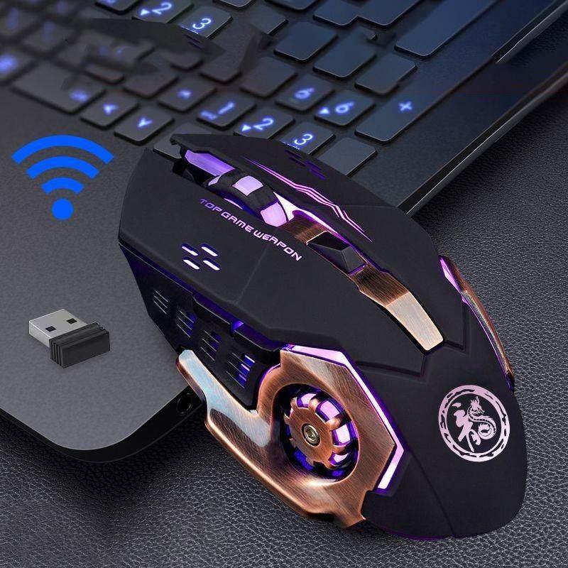 无线蓝牙鼠标通用可充电男女生游戏电竞办公静音电脑笔记本台式机