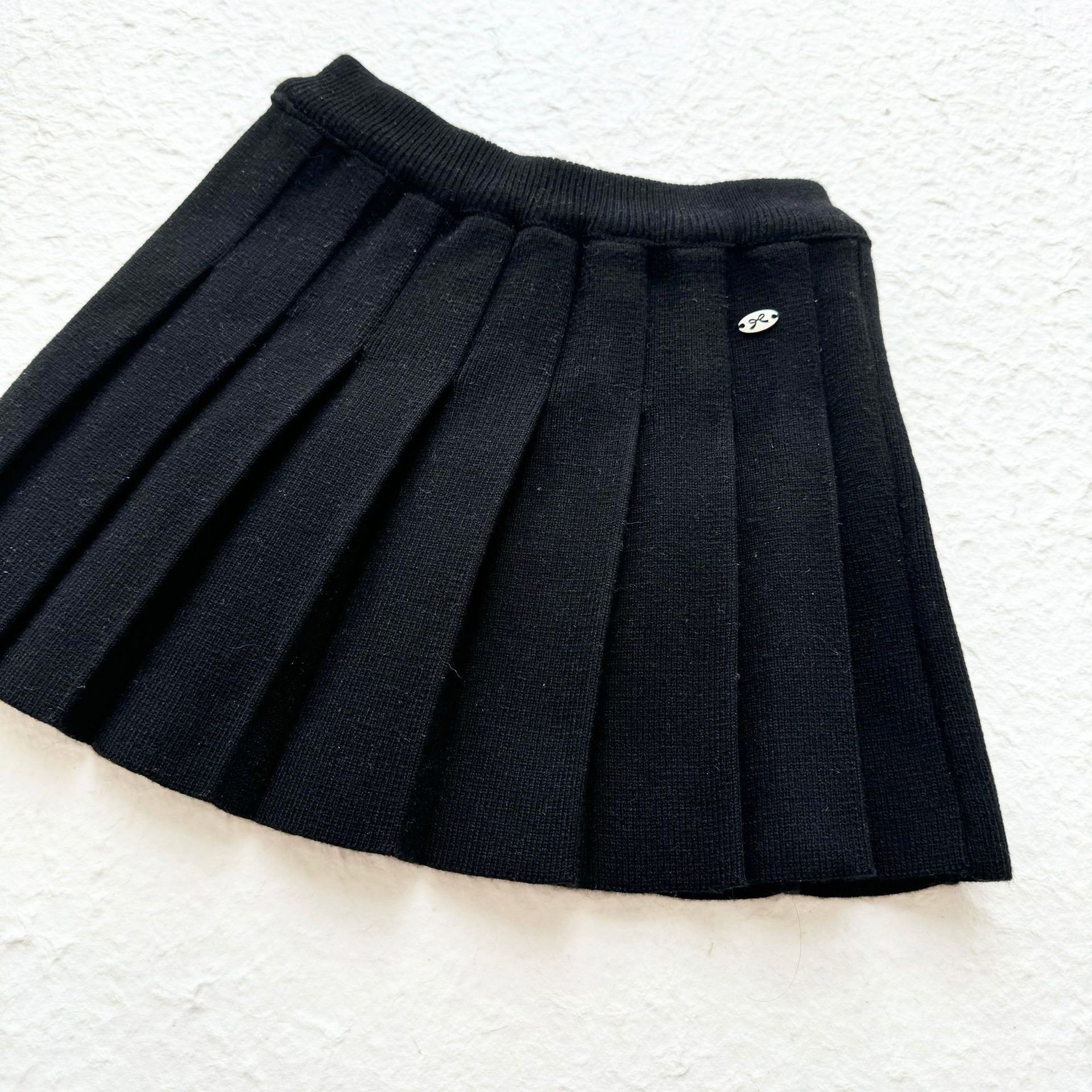 女童秋冬新款加厚针织半身裙儿童黑色毛线短裙洋气学院风百褶裙,童装/婴儿装/亲子装,半身裙,淘宝优惠券,粉丝福利购,淘宝优惠卷