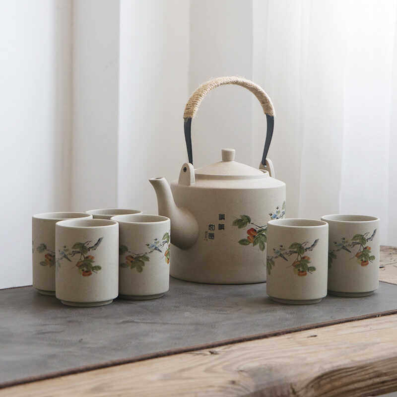 中式复古大茶杯泡茶壶整套茶具