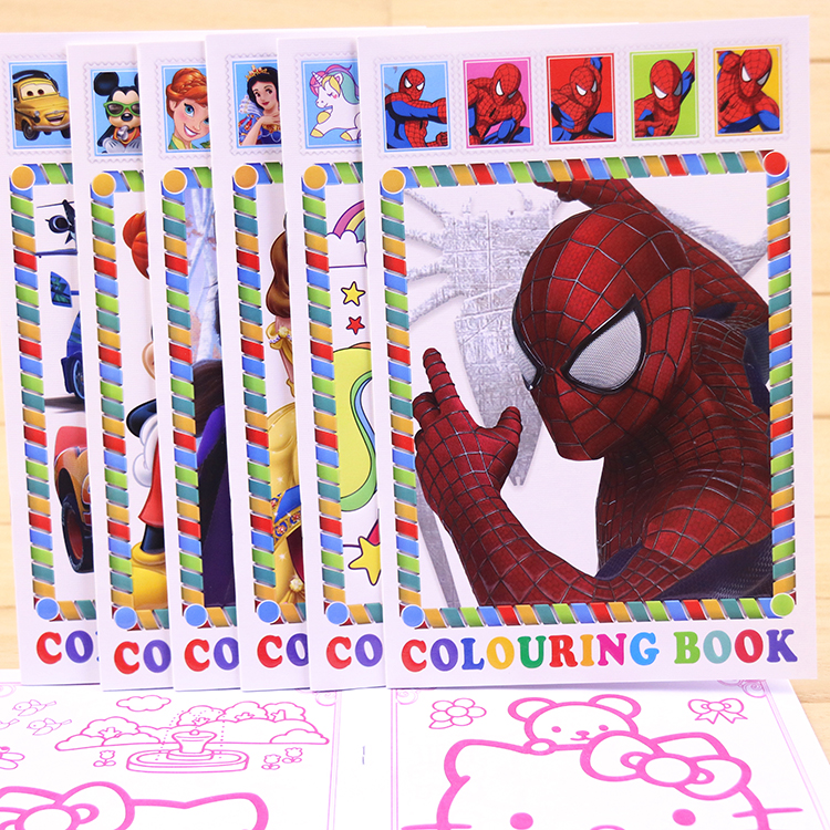 儿童填色本画画本幼儿园涂色绘本2-3-6岁宝宝启蒙涂鸦图画绘画本