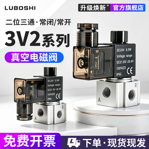 路泊仕3V2电磁阀AC220V/DC24V