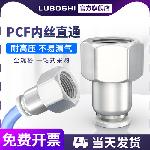 路泊仕PCF内丝直通接头