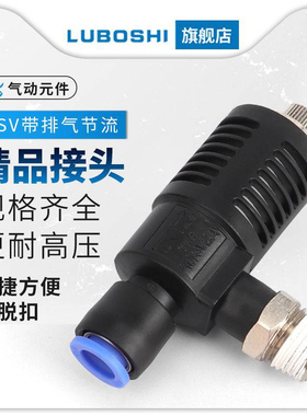 可调快速排气节流阀ASV310F-01-06S 410F-02-08S/ASV510F-03-10S
