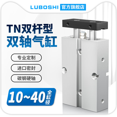 双轴气缸双杆TN气缸带磁