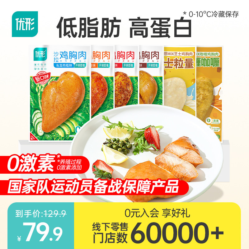 优形鸡胸肉组合920g高蛋白低脂沙拉轻食代餐主食即食健身速食零食属于什么档次？