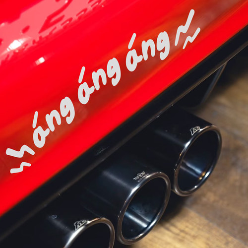 昂昂响angangang思域FK8飞度GK5思铭FD2汽车改装后保险杠装饰贴纸