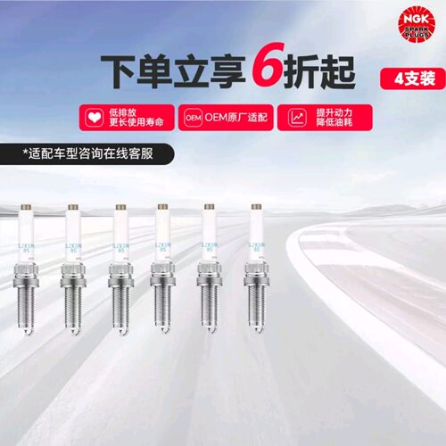 NGK铱铂金火花塞 SILZKGR8E8S 96206适用于宝马7系X2X5X7 6支装