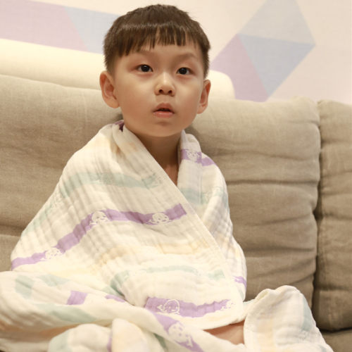 日式六层全棉纱布浴巾空调幼儿园