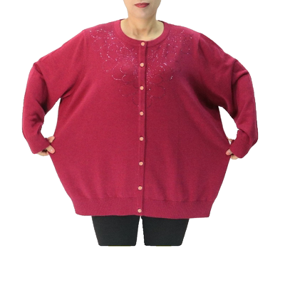 260斤胖妈妈加肥加大码开衫毛衣