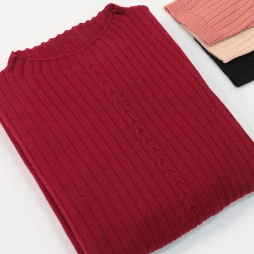 金沃羊100%纯羊毛衫女半高领毛衣