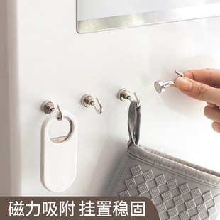 磁吸挂钩侧面冰箱贴边侧入户门超强力磁铁磁力磁石吸铁磁吸勾磁贴