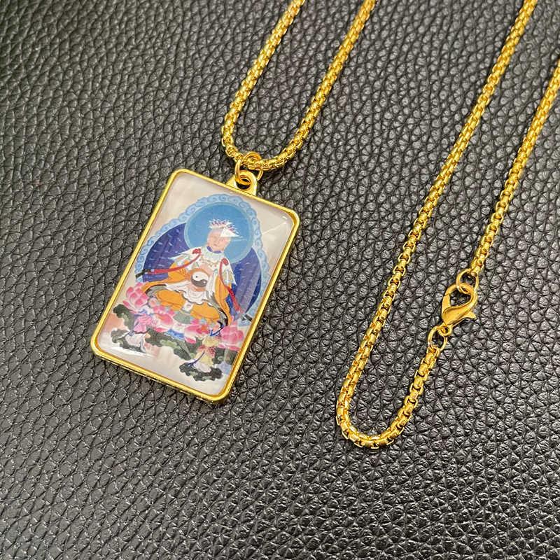 无生老母双面项链道家神像金色吊坠民族古风挂件无极瑶池金母皇母