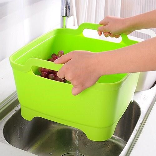 可移动水槽单槽大号厨房加厚碗碟沥水篮置物架方形塑料果蔬收纳J|ruв категории награду материалов, кухня, кухонный горшок/раковина, раковины один продукт - от Buy2taobao.com для оказания профессиональной услуги покупки агента Taobao
