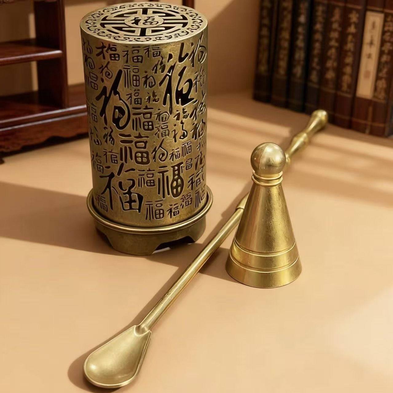 立式百福小香炉塔模客厅高级祥云鹅梨香檀香沉香塔香多用途香炉