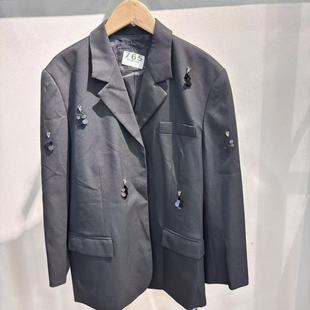 A系列秋款 外套5035 宽松订珠西装