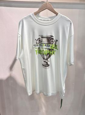 莫代尔2025新款时尚百搭显瘦休闲圆领宽松款短袖T恤1113