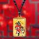 天师钟馗画像挂件伏魔图平安项链双面定制民族风吊坠